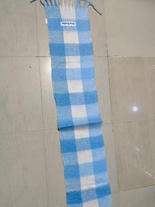 Acne Studios Blue Check Scarf