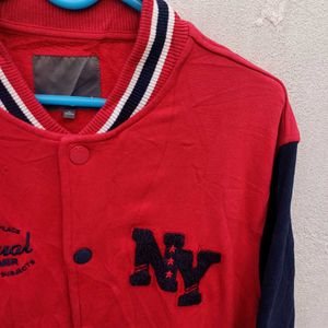 🟥Red Varsity Jacket Semir