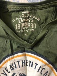 Men Olive Green Printed T-shirt