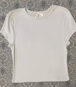 Powder blue Ribbed T-Shirt (item 40)