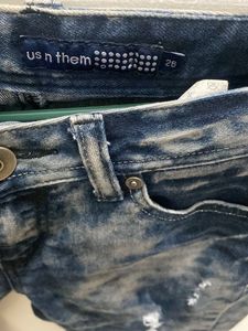 Distressed Denim Jeans Unused