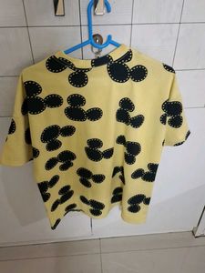 Yellow Graphic Print T-Shirt