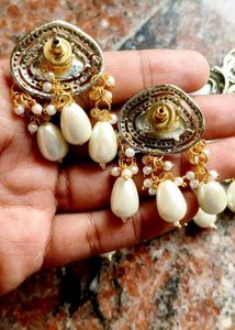 Sameera Double Layer Polki Choker Set