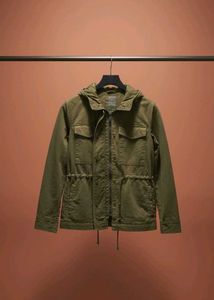 Hooded Military Style Jacket