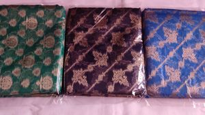 Three Color Organza Saree