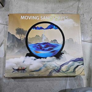 Moving Sand Art 3d Glass Showpiece Home Decor