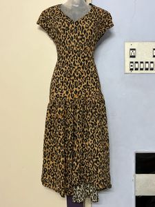 Pintrest Leopard Print Maxi Dress