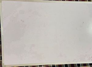 new white board  black and blue marker use