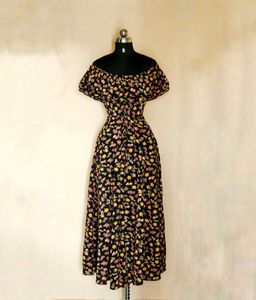 Nuon Floral Off-Shoulder Maxi Dress