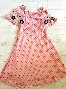 Pink Polka Dot Dress
