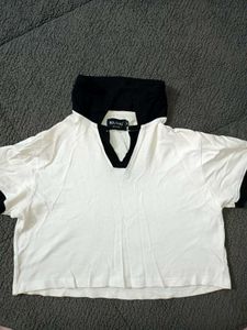White Baby Tee Crop Top