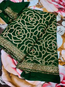 Green 🍏💚 Saree
