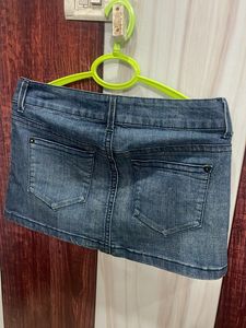 Denim Short Skirt