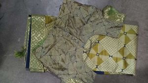 New Saari Lime Green Colour 💖With Blouse