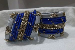 Handmade Silk Thread Bangles Set