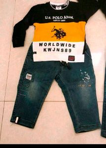 Combo Of 4 Denim Tshirt Set