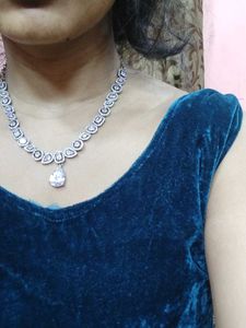 Zircon Necklace Set With CZ Stones