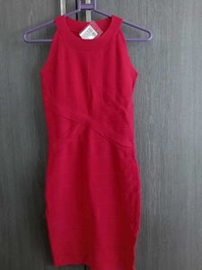 Red Bodycon Dress With Tags