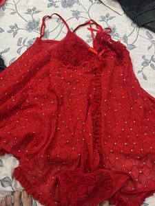 Red Lingerie Set