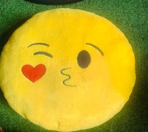 Emoji Kiss Plush Pillow