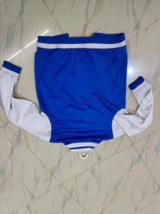 NF Varsity Vibes Jacket – Electric Blue &amp; White |