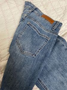 Super High Waisted Flared Denim Jeans