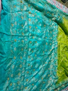 Cotton Silk Saree With Foul Beding