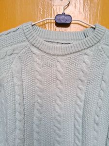 Pastel Green Knitted Pullover