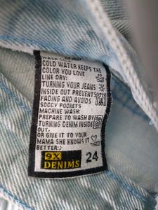 Light Blue Wide Leg Jeans