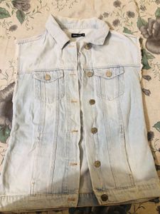 Denim Vest - Sleeveless Style