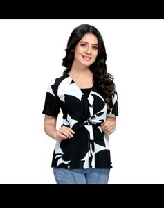 stylish casual printed  top