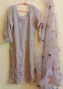 Beautiful Pakistani Dupatta Work Kurta