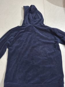 Navy Blue Hooded Sweatshirt