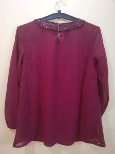Maroon Top