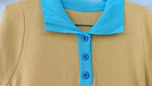 Yellow &amp; Blue Polo Dress