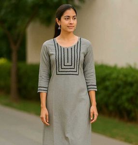Elegant Grey Kurta
