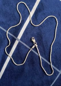 Double Design Real Silver Chain