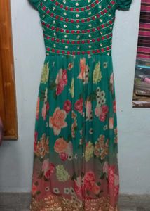 georgette long frock