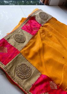 Heavy Border Saree 🎀