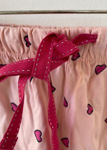 White &amp;Peach Shorts Set size M