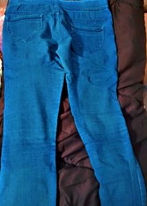 Pull On Denim Jeggings