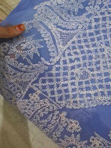 New Saree With Fall N Picco