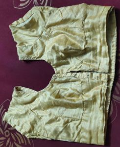 Cream Designer Silk Blouse