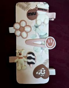 Korean Aesthetic Hair Clips Card