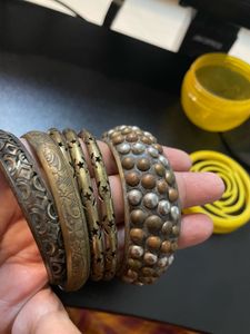 Rustic Set Of Bangles + One Assorted Bunch