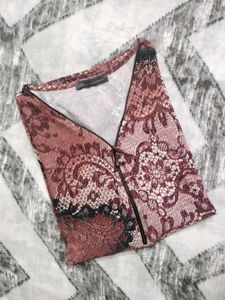 Animal Print Zip Top