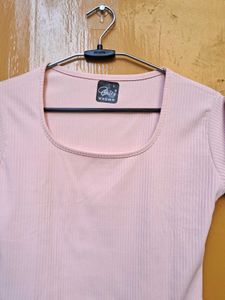 Peachy Pink Crop Top
