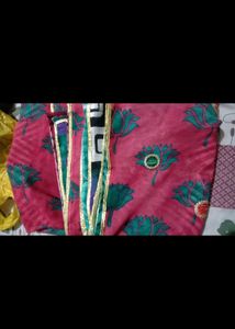 Elegant Red &amp; Green Saree