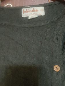 febindia stylish black kurta