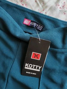 Teal High-Waisted Trousers